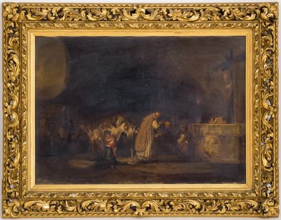 null D'après GOYA

La messe de relevailles

Huile sur toile marouflée

53 x 76 c...