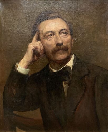 null 
Jean-Pierre LAURENS (1875-1932)




portrait




Huile sur toile signée et...