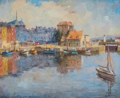 null FRAN-BARO (1926 - 2000)

Port of Honfleur

Oil on canvas, signed lower right

59...