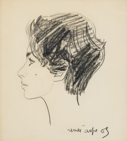 Renée ASPE (1929-1969)

Portrait de Mariette

Crayon...