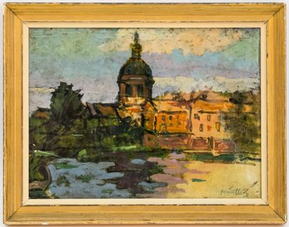 null 20th century TOULOUSAINE SCHOOL

The Grave, Toulouse

Oil on canvas signed lower...