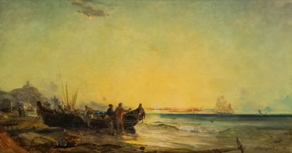Paul BISTAGNE (1850-1886)

Fishermen on the...
