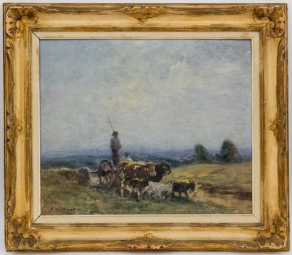 null Fernand MAILLAUD (1862-1948)

Return from the fields

Oil on panel signed lower...