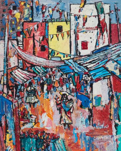 null Jean DUCASSE (1939-2011)

Mexican market

Oil on canvas signed lower right

81...