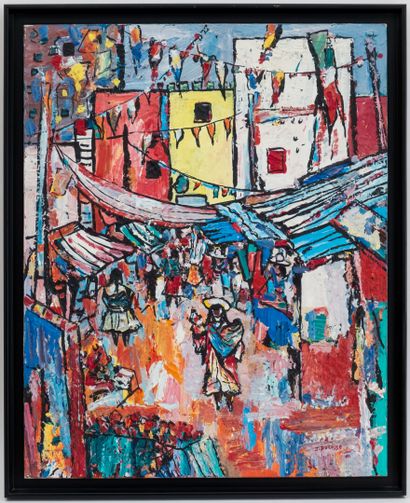 null Jean DUCASSE (1939-2011)

Mexican market

Oil on canvas signed lower right

81...