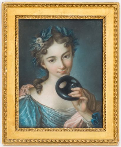 null FRENCH SCHOOL XIXth century

Portrait of a young woman with a wolf

Pastel

40...