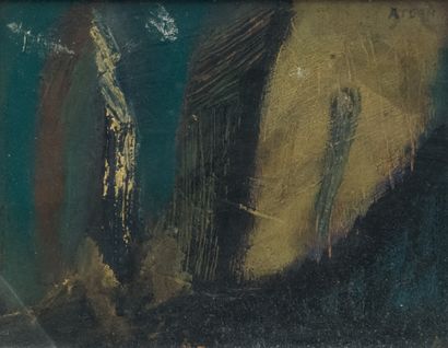 null Jean-Michel ATLAN (1913-1960)

Abstraction en vert

Technique mixte sur isorel,...