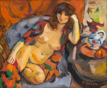 Pierre CORNU (1895 - 1996) 
Femme allanguie...