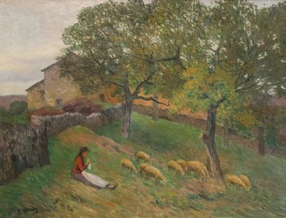 Henri MARRE (1858 - 1927)

Shepherdess and...