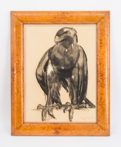 null Paul JOUVE (1878-1973)

Aigle à l'aile cassée

Dessin au fusain

Signé, titré,...