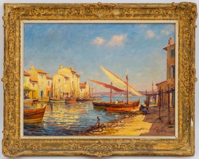 null MALFROY (19th - 20th)

The Port of Martigues

Oil on canvas signed lower right

45...