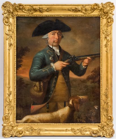 null GERMAN SCHOOL 18th century

Portrait of a hunter with a pipe

Oil on canvas

90...