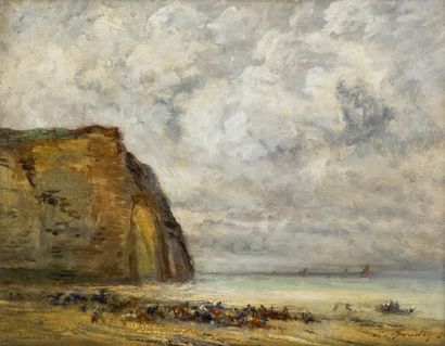 null In the taste of Eugène BOUDIN

The beach

Oil on canvas, signed lower right

27...