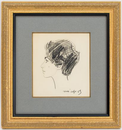 null Renée ASPE (1929-1969)

Portrait of Mariette

Grease pencil on paper signed...