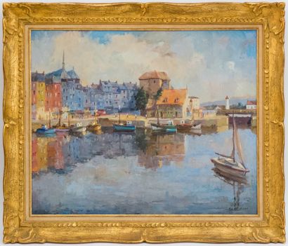 null FRAN-BARO (1926 - 2000)

Port of Honfleur

Oil on canvas, signed lower right

59...