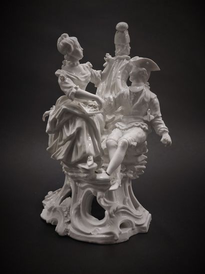 null Orleans



Group of four figures in white enamelled soft porcelain representing...