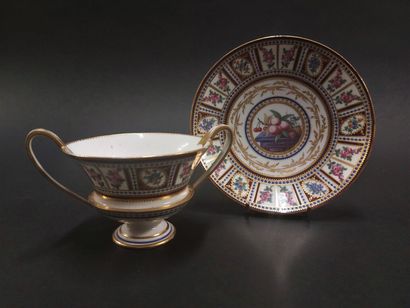 null Sevres



Etruscan cup with two handles and its saucer in soft porcelain with...