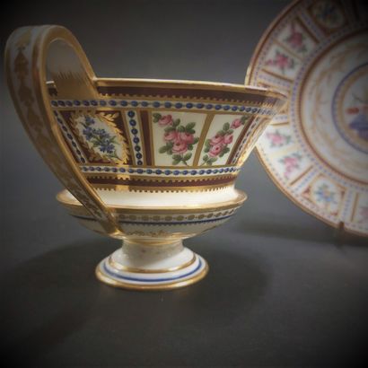 null Sevres



Etruscan cup with two handles and its saucer in soft porcelain with...