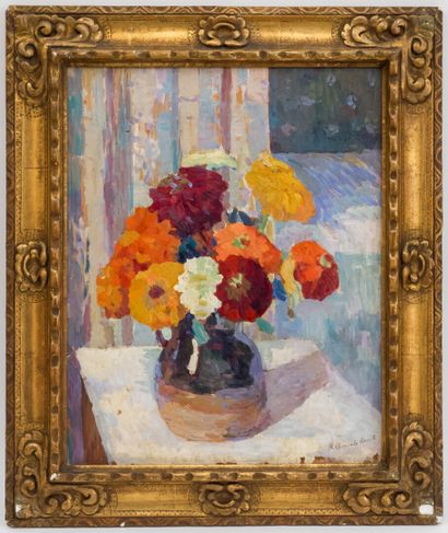 null Hilary CLEMENTS-HASSEL (1871-1949)

Nature morte au vases de fleurs

Huile sur...