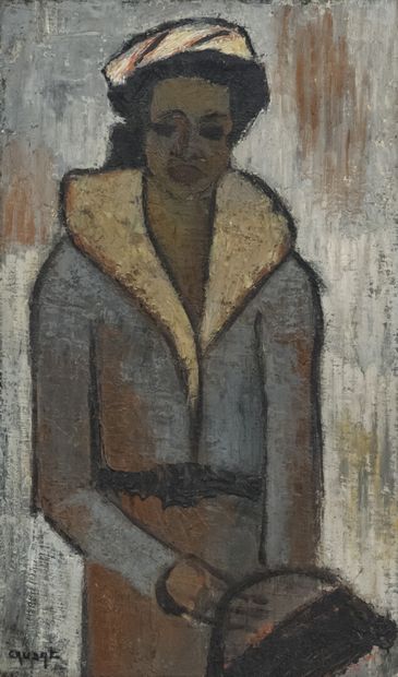 null Roger CRUSAT (1917-1994) 

Jeune femme, 1955

Huile sur toile signée en bas...
