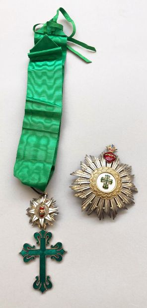 null Set of two decorations of the Portuguese Military Order of Saint Benoit d'Avis....