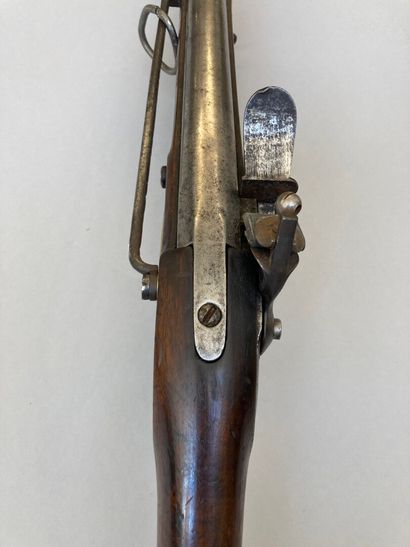 null Flintlock cavalry snap hook model 1777 / An IX . Overall length: 1114mm, barrel...