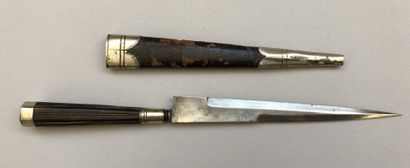 null Nice little Genoese style stylet, total length 256 mm, blade with flat sides,...