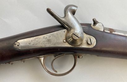 null Beautiful hunting rifle with percussion model 1859, manufacture Manufacture...