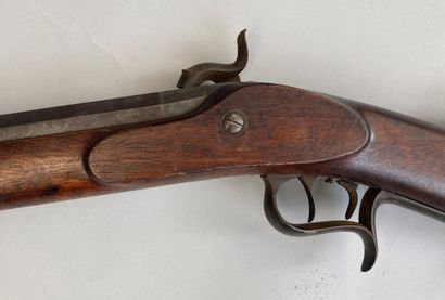null Beautiful Swiss federal rifle signed on the flat of the barrel "F. Lauger" and...