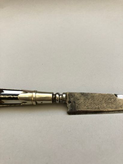 null Nice little Genoese stylus, total length 217 mm. Blade with flat sides, wide...