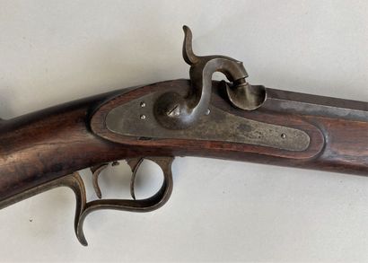 null Beautiful Swiss federal rifle signed on the flat of the barrel "F. Lauger" and...