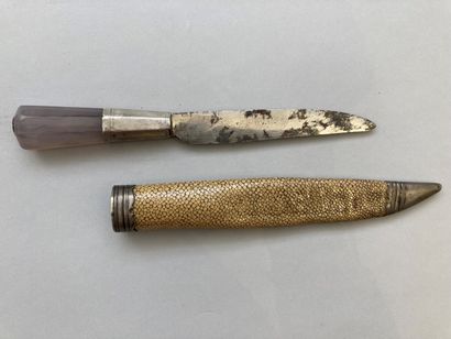 null Nice little dagger, drop-point blade in flexible steel. Cutler's hallmark at...