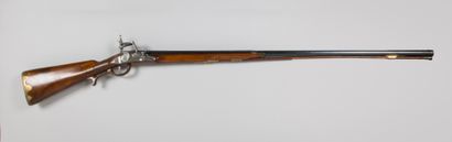 null Superb single shot flintlock shotgun by JV Fernandez in Madrid with a length...