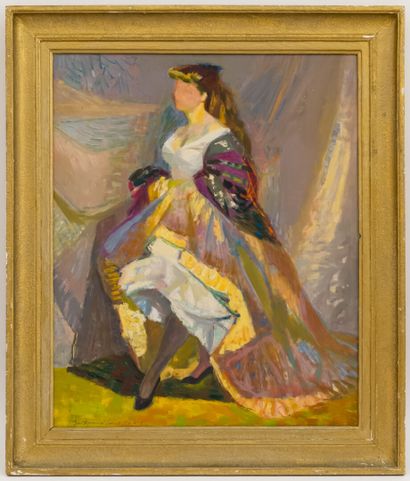 null Louis BERTHOMMÉ-SAINT-ANDRÉ (1905-1977)

Young woman in an evening dress

Oil...