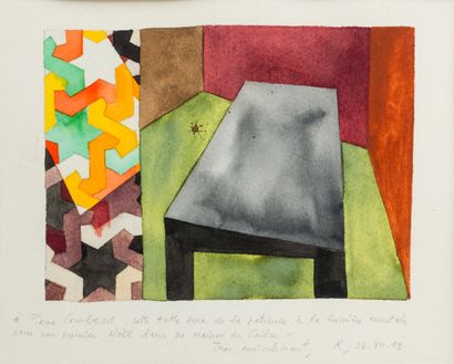 null Guy de ROUGEMONT (1935 - 2021)

The table

Watercolor on paper signed and dated...