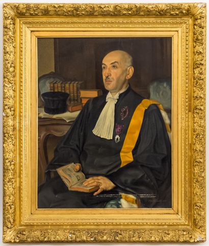 null François BABOULET (1914-2010)

Portrait of Mr. Charles CARRIERE, Professor of...