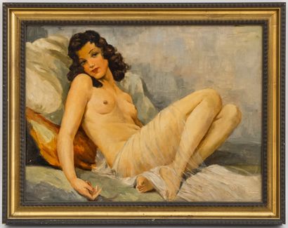 null Jules Gustave LEMPEREUR (1902-1985)

Jeune femme nue allongée

Huile sur panneau...