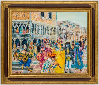 null Walter SPITZER (1927-2021)

Masks in Venice

Oil on canvas signed lower left

54...
