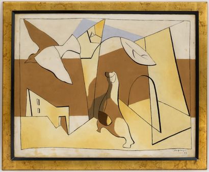 null Léopold SURVAGE (1879-1968)

City/Bird

Oil on canvas signed lower right and...