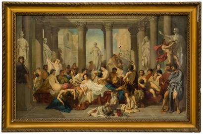 null D'après Thomas COUTURE

Les Romains de la décadence

Huile sur toile 

74 x...