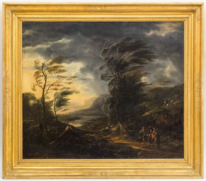 null NORTHERN ITALY 18th century

Windy landscape with horsemen

Oil on canvas

82...