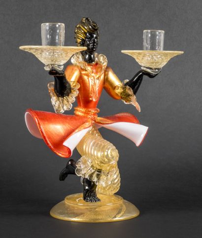 null MURANO, mid 20th century

The servant

Candlestick with two lights in colored,...
