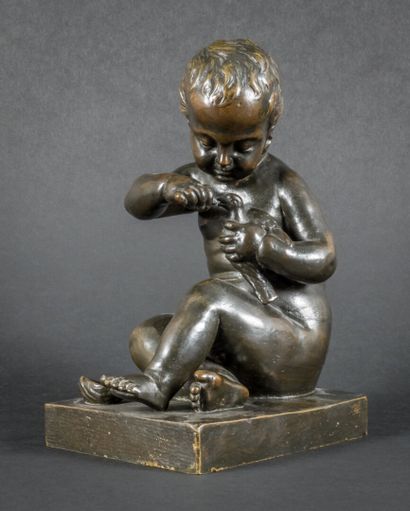 null After Jean-Baptiste PIGALLE

The child with the bird

Group in bronze

H : 20...