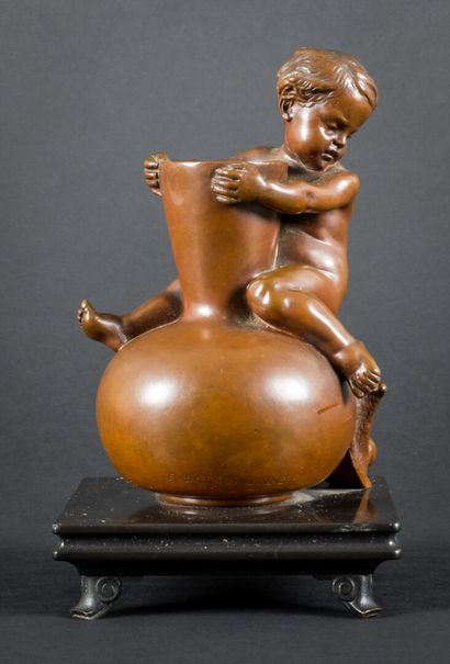null Louis-Ernest BARRIAS (1841-1905) - Founder : Barbedienne

Child with vase and...