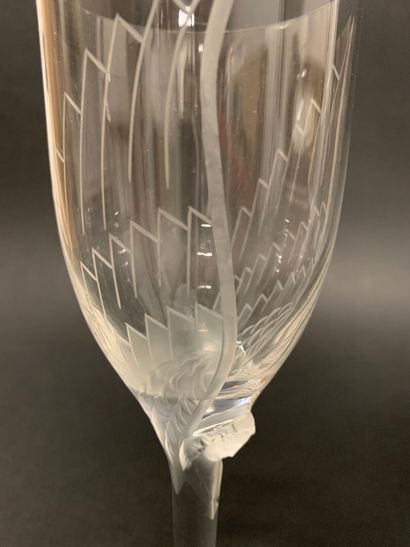 null LALIQUE FRANCE - modèle l'Ange au sourire de Reims

Suite de six verres en cristal...