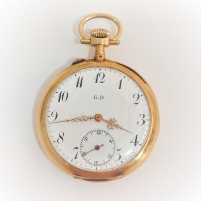 null 
Double gold case pocket watch, monogrammed




Gross weight: 59.5g without...