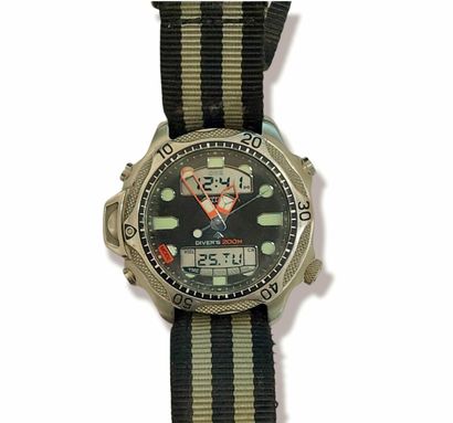 null CITIZEN - Diver's 200m

Men's watch, case 40mm steel quartz movement. 

Nato...