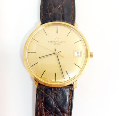 null 
Eterna-Matic 3003




Men's watch, 35 mm gold case, mechanical movement 




Circa...