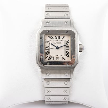 null 
CARTIER Santos 




Men's watch, 29 mm case and steel folding clasp bracelet,...