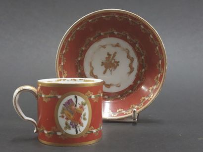 null Sevres

Hard porcelain cup and saucer of the fourth size with polychrome and...